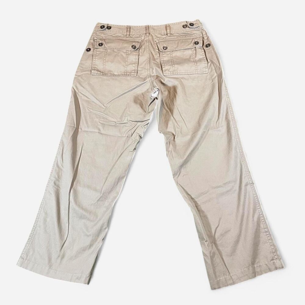 Clothing Arts DuPont vintage 90s tan baggy cargo utility pants relaxed fit 34X28